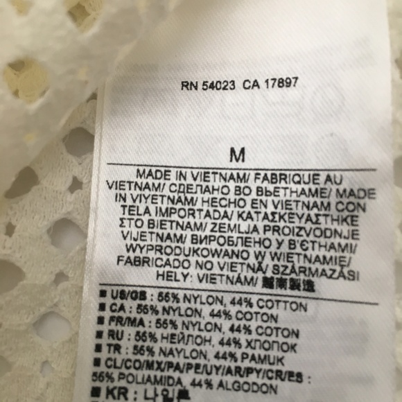 NEW! Banana Republic Ivory Eyelet Pocket Tank - M - Picture 5 of 5